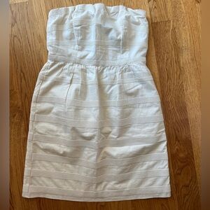 J. Crew Factory Strapless Ecru Dress Size 4